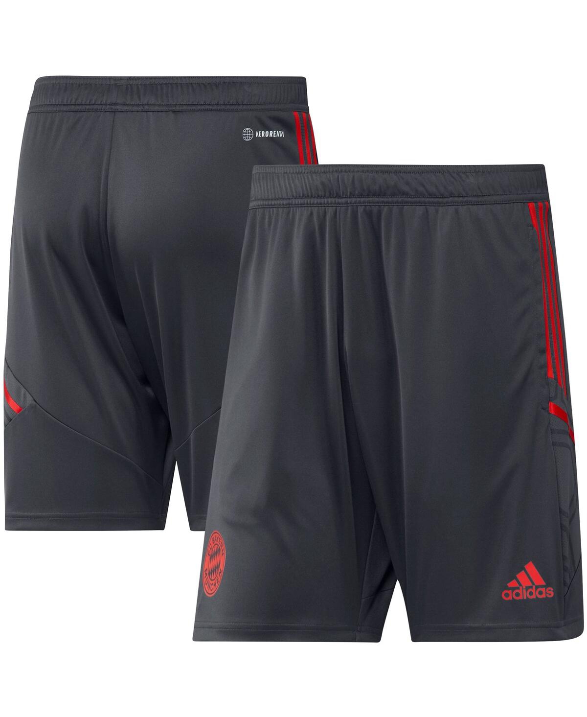 ADIDAS ORIGINALS MEN'S ADIDAS GRAY BAYERN MUNICH TRAINING AEROREADY SHORTS