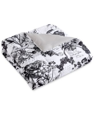 Painted Script 3 Piece Reversible Comforter Sets