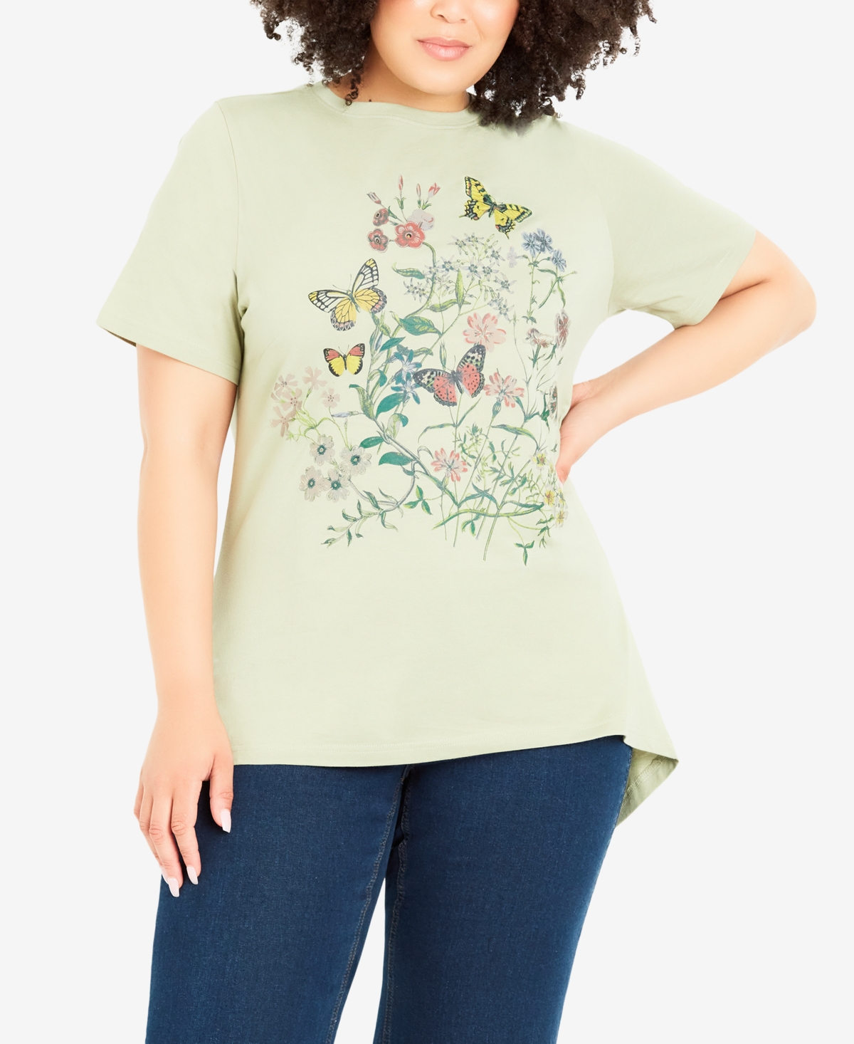 Avenue Plus Size Print Top
