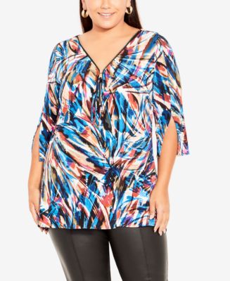 macy's last act plus size tops