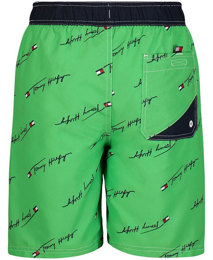 Tommy Hilfiger Big Boys Logo Script Swim Trunks Macy's