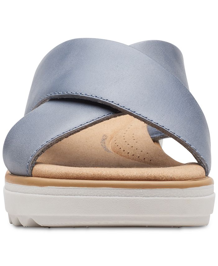 Clarks Women's Jillian Gem Crisscross SlipOn Wedge Sandals Macy's