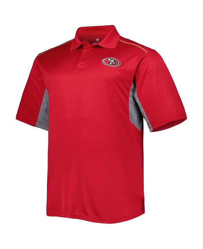 Profile Men's Scarlet San Francisco 49ers Big and Tall Team Color Polo ...