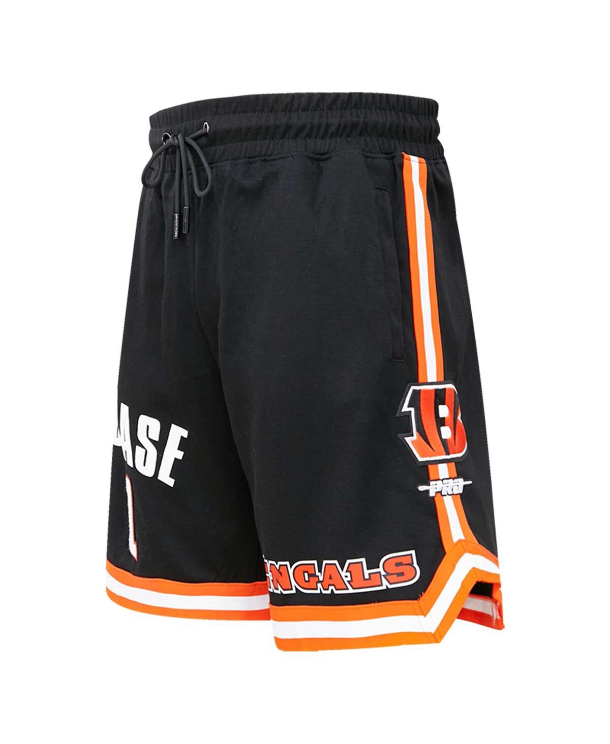 PRO STANDARD MEN'S PRO STANDARD JA'MARR CHASE BLACK CINCINNATI BENGALS PLAYER NAME AND NUMBER SHORTS 