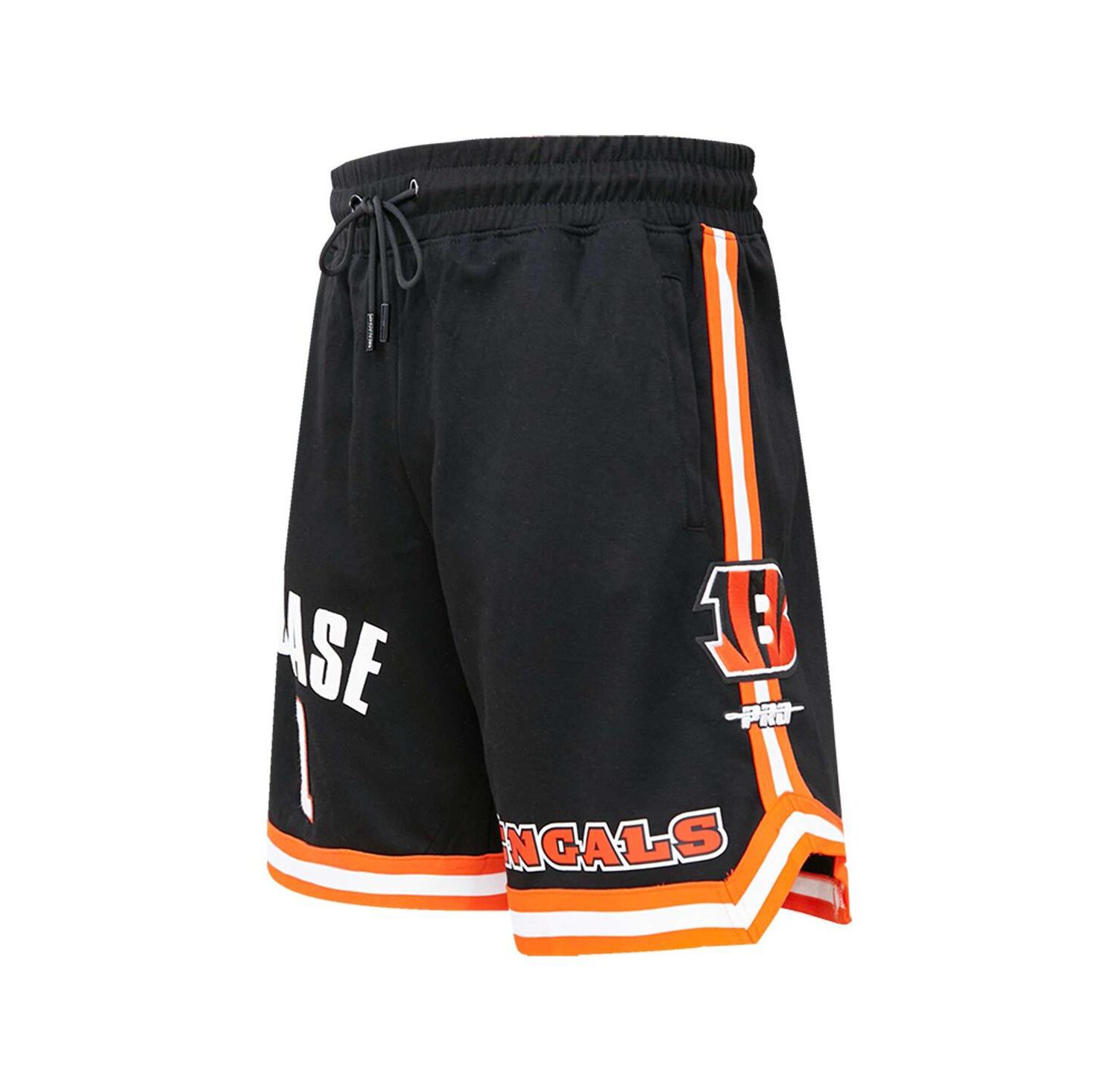 Men's Ja'Marr Chase Black Cincinnati Bengals Player Name and Number Shorts