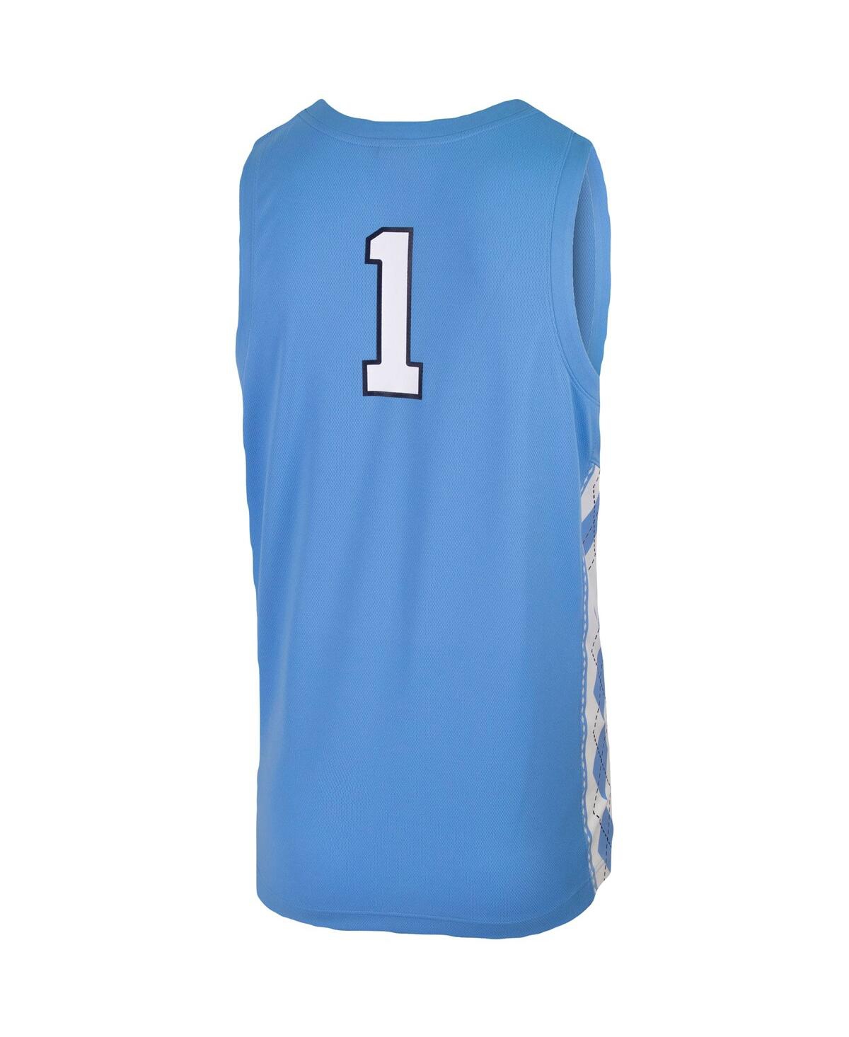 Men's Jordan #1North Carolina Tar Heels Replica Team Basketball Jersey - Carolina Blue