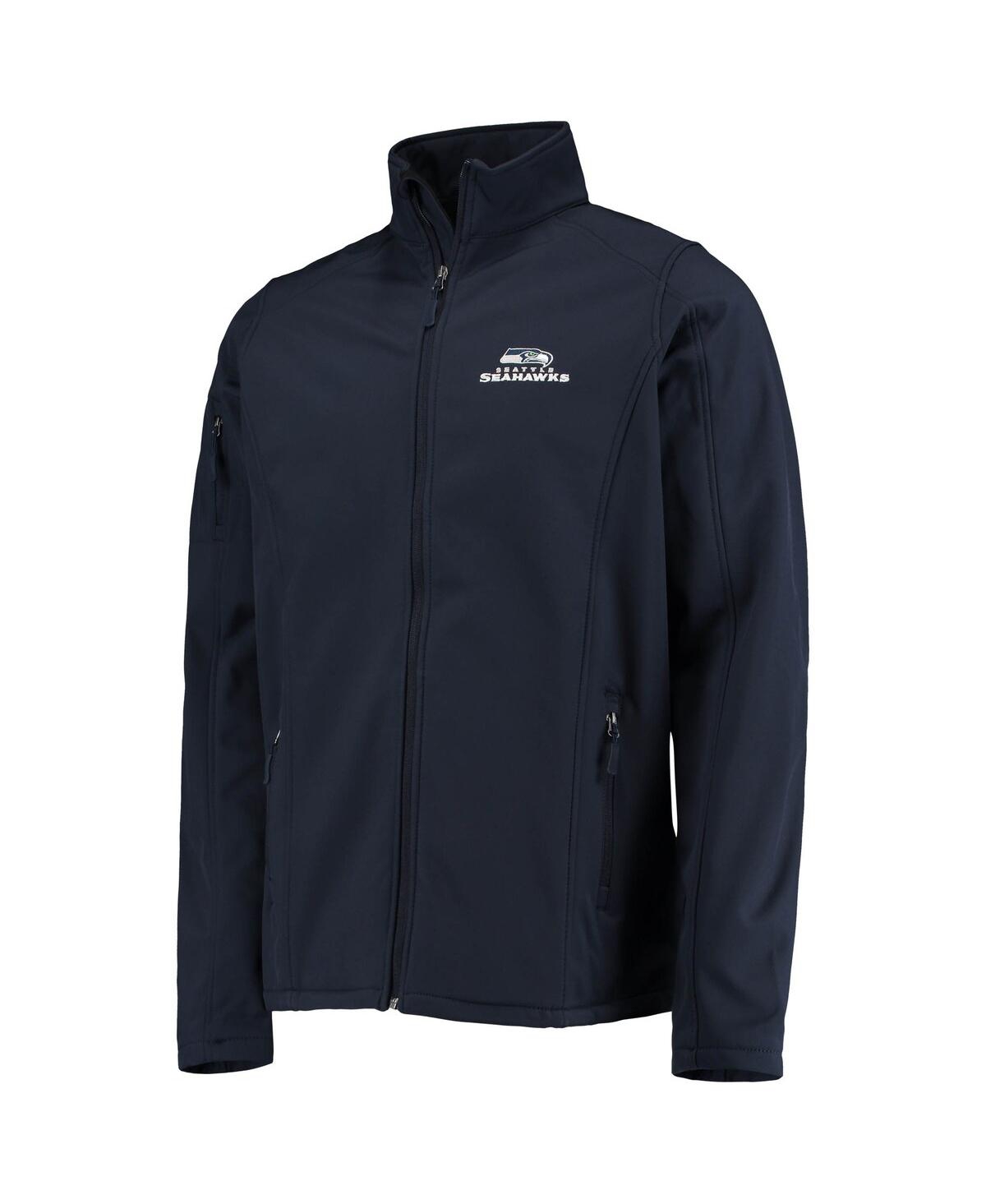 Shop Dunbrooke Men's  College Navy Seattle Seahawks Big And Tall Sonoma Softshell Full-zip Jacket