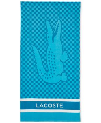 Lacoste Home - Checkerboard Croc Cotton Beach Towel
