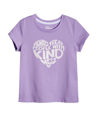 Epic Threads Toddler Girls Be Kind Graphic T-shirt, Created For Macy's ...