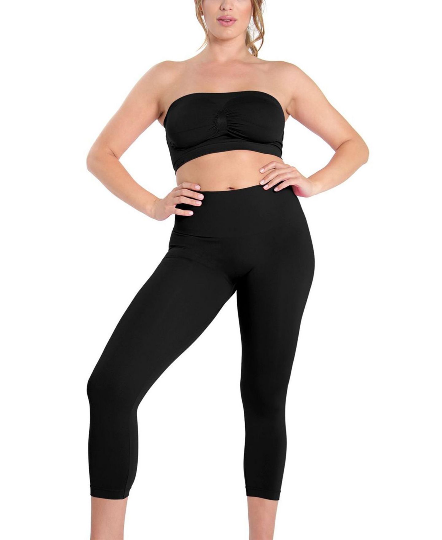 Женские леггинсы MeMoi High-Waist Seamless Control Shapewear, цвет: Чёрный — фото 3