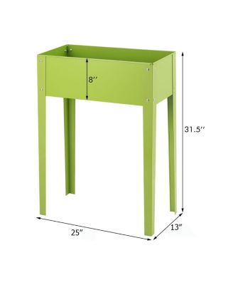 24'' x12'' Outdoor Elevated Garden Plant Stand Raised Tall Flower Bed Box