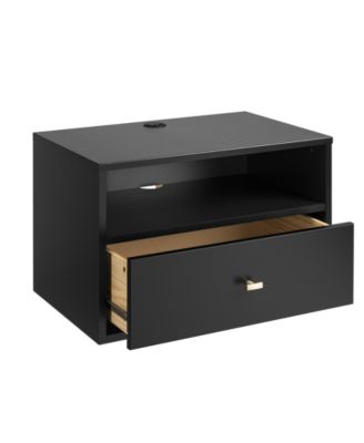 Prepac Floating Nightstand with Open Shelf