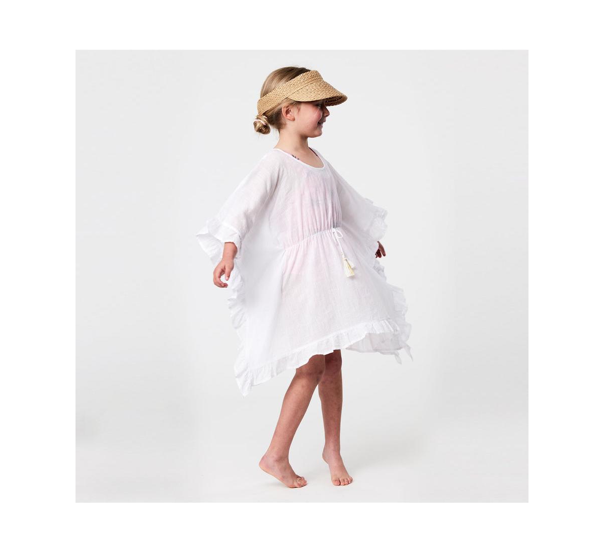 Toddler, Child GirlsFrilled Cover Up - White