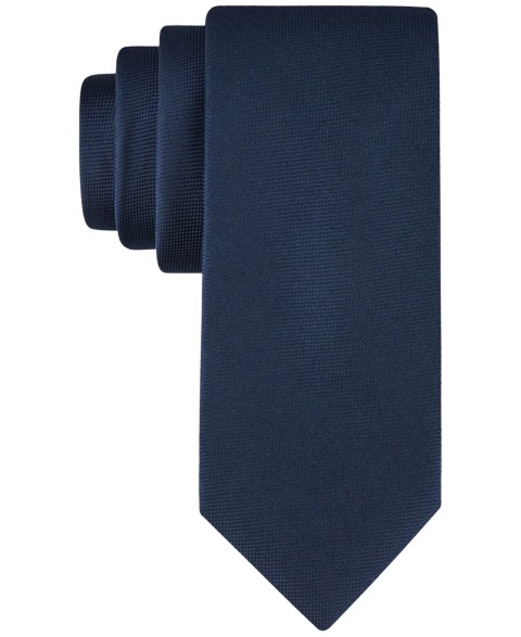 Мужские Calvin Klein Men's Silver-Spun Solid Tie