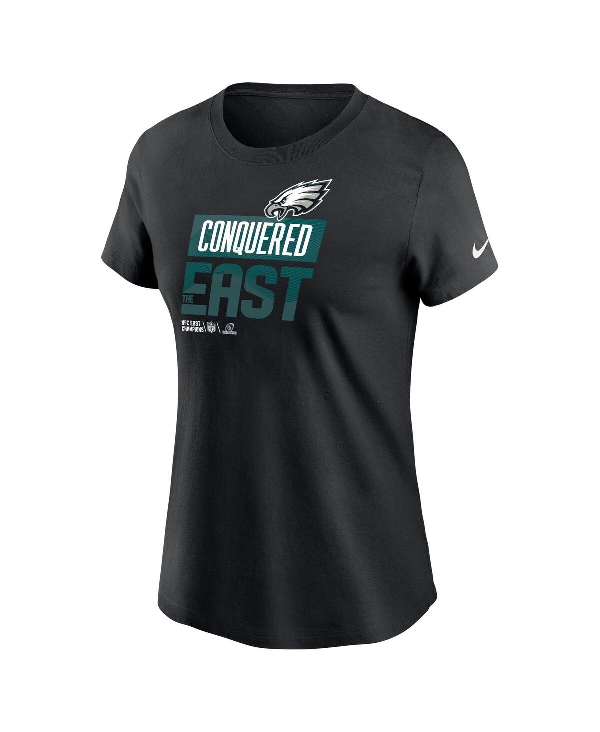 Women's NikePhiladelphia Eagles 2022 Nfc East Division Champions Locker Room Trophy Collection T-shirt - Black