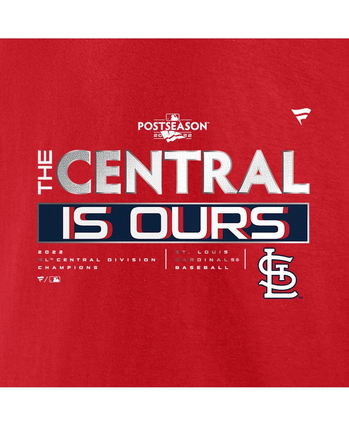 Men's FanaticsSt. Louis Cardinals 2022 Nl Central Division Champions Locker Room T-shirt - Red