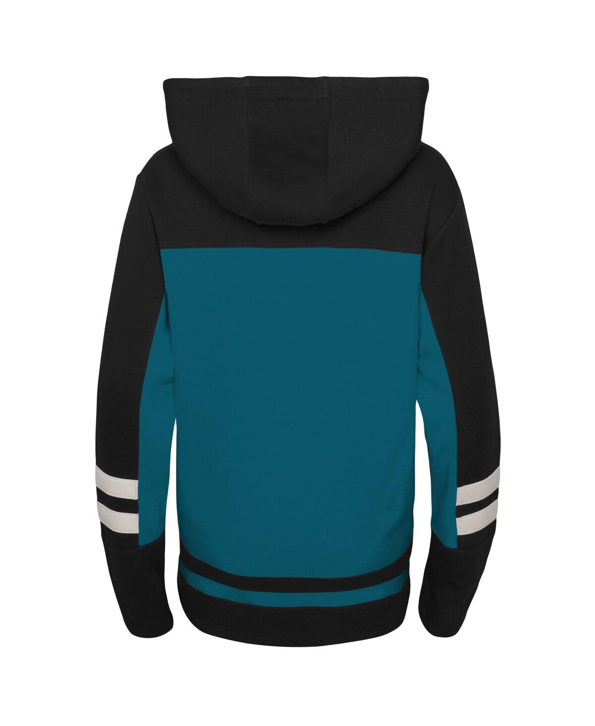 Shop Outerstuff Big Boys Teal San Jose Sharks Ageless Revisited Home Lace-up Pullover Hoodie