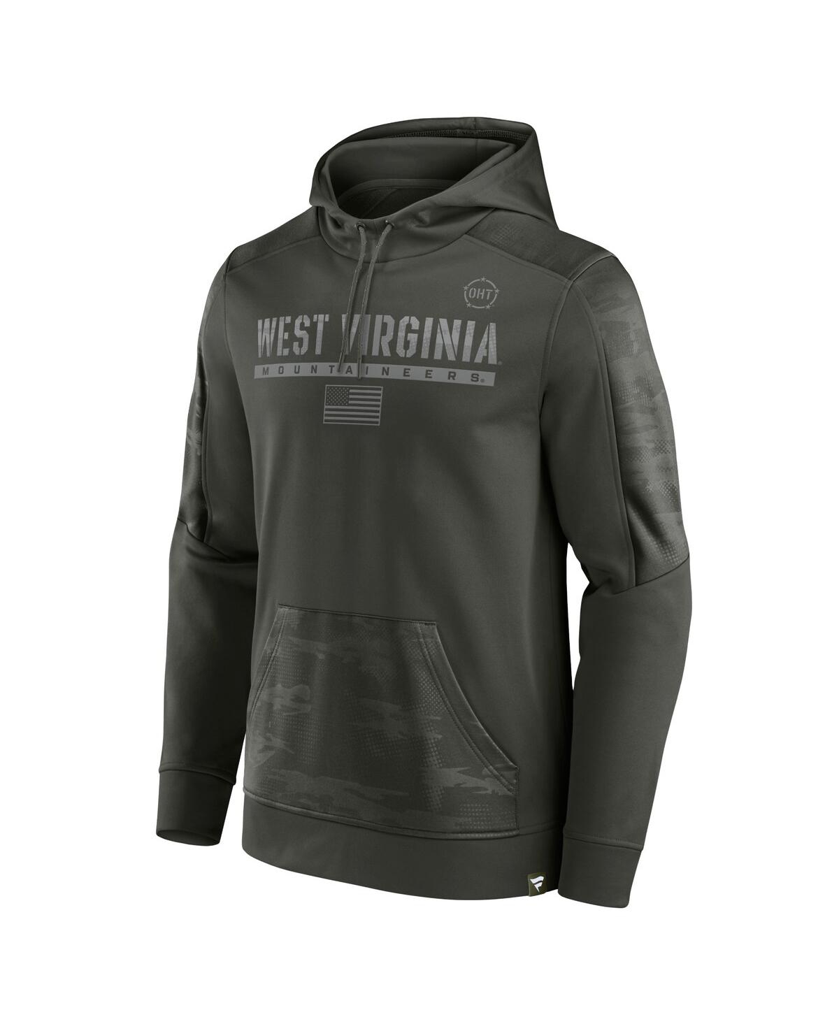 Men's FanaticsWest Virginia Mountaineers Oht Military-Inspired Appreciation Guardian Pullover Hoodie - Olive