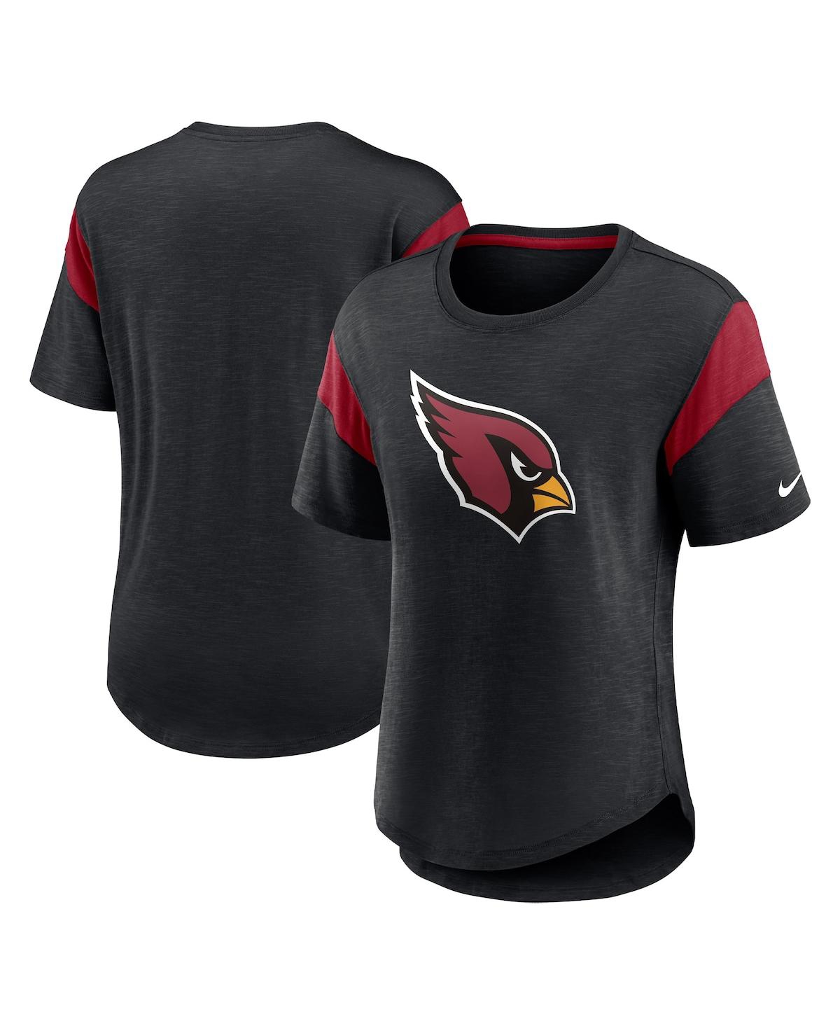 Nike Women's  Heather Black Arizona Cardinals Primary Logo Fashion Top