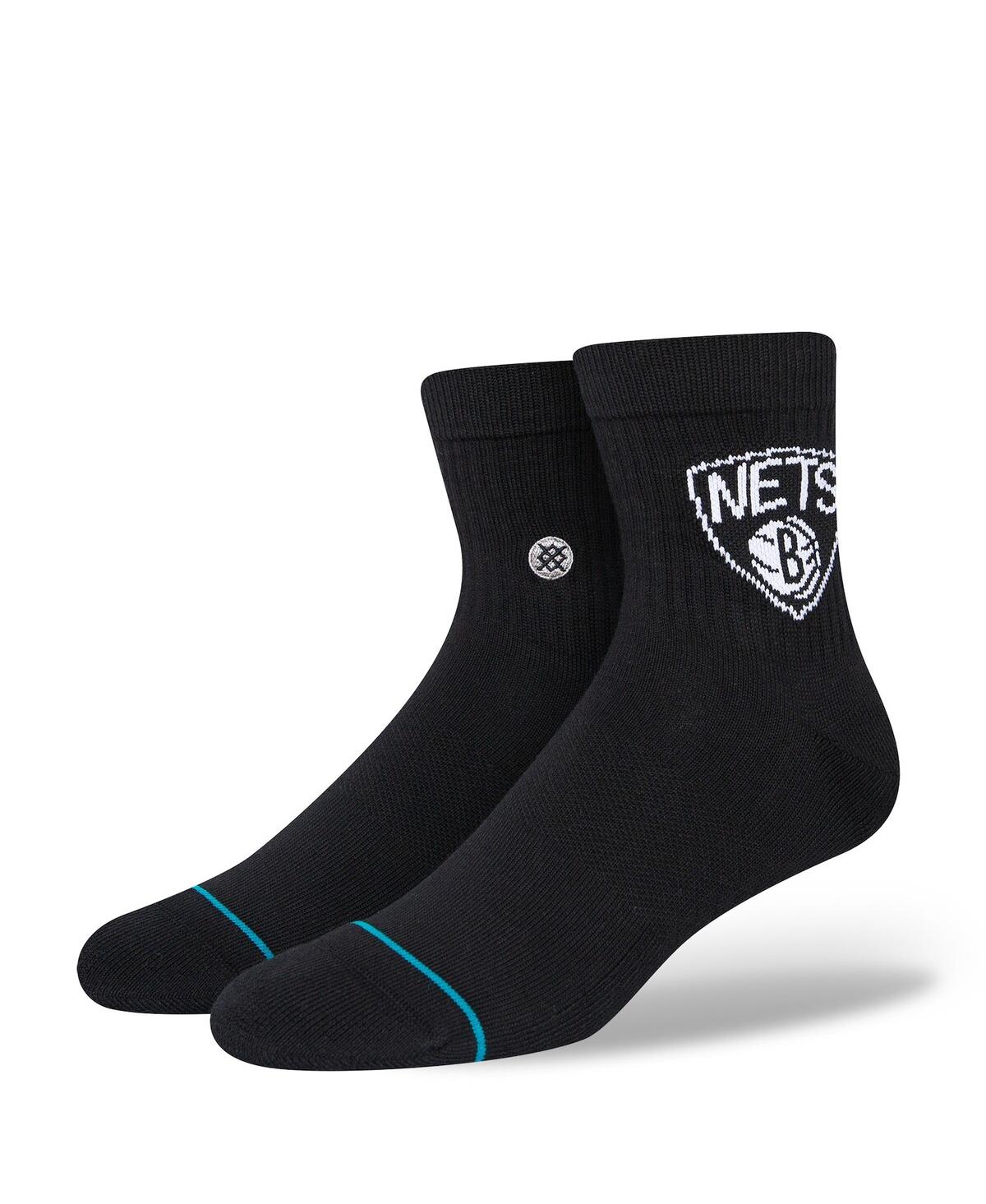 Stance Men's  Brooklyn Nets Logo Quarter Socks In Black
