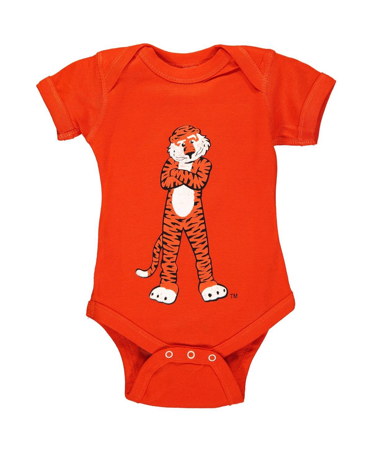 Two Feet Ahead Babies' Infant Boys And Girls Orange Auburn Tigers Big Logo Bodysuit