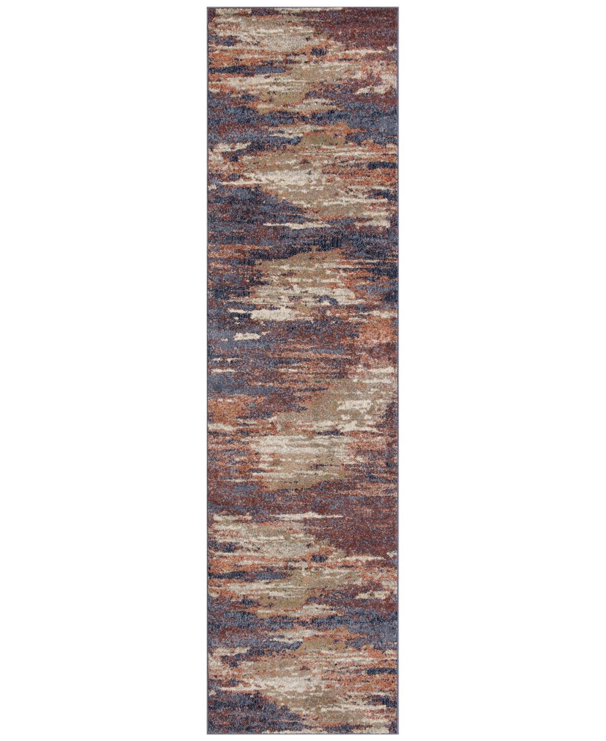 Km Home Poole POL5 2'7in x 10' Runner Area Rug - Rust