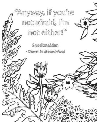 The Moomin Coloring Book (Official Gift Edition with Gold Foil Cover) by Tove Jansson