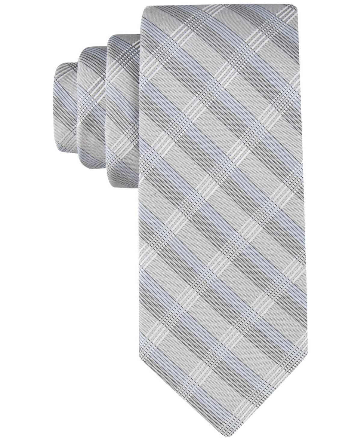 Мужские Calvin Klein Men's Creme Plaid Tie — фото 1