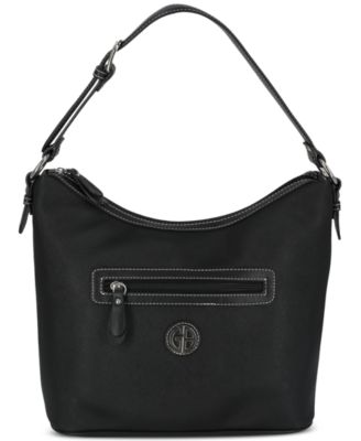 Saffiano Faux Leather Medium Hobo Bag, Created for Macy's 
