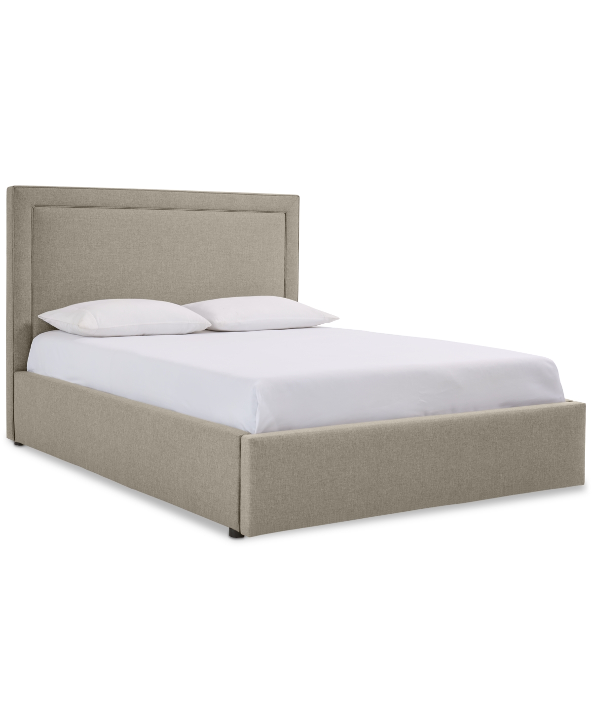Furniture Naliya Twin Upholstered Storage Bed In Parchment