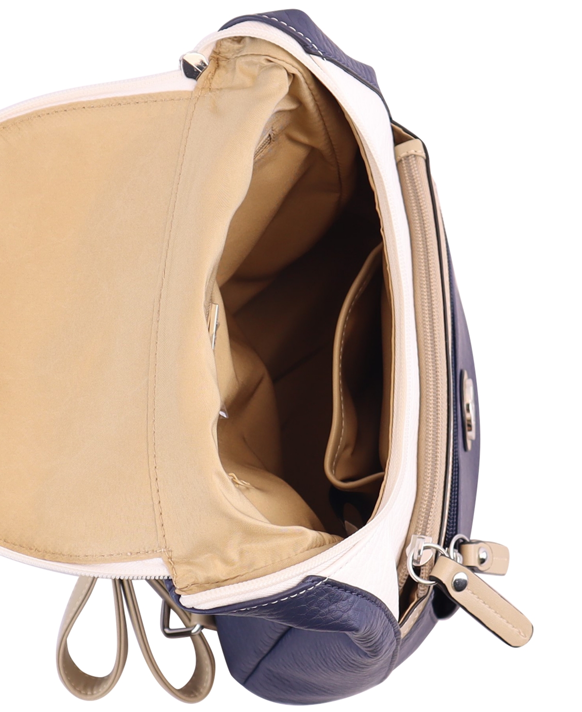 Giani Bernini Tri-Colorblock Zipper Closure Backpack, Created for Macy's