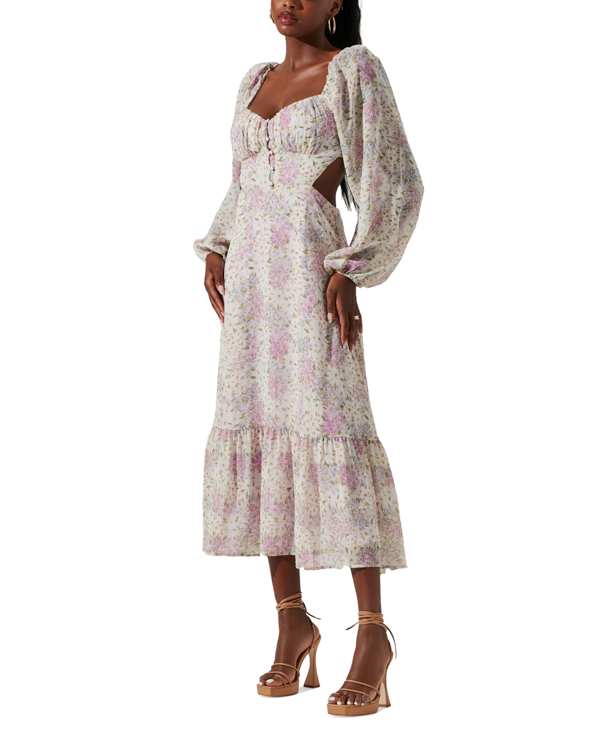 Astr the Label Women's Shayla Floral Midi Dress