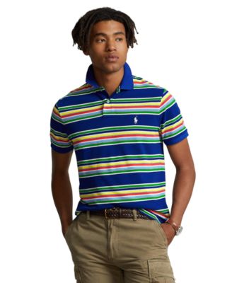 Polo Ralph Lauren - Men's Classic-Fit Striped Mesh Polo Shirt