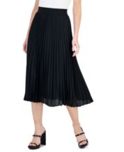 Women's Black Pleated Skirts