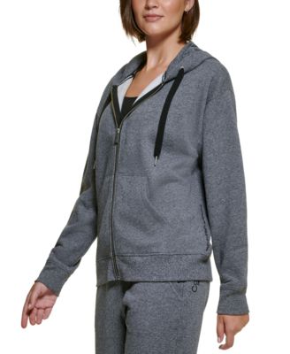 Women's Fleece Long-Sleeve Zip-Front Hoodie