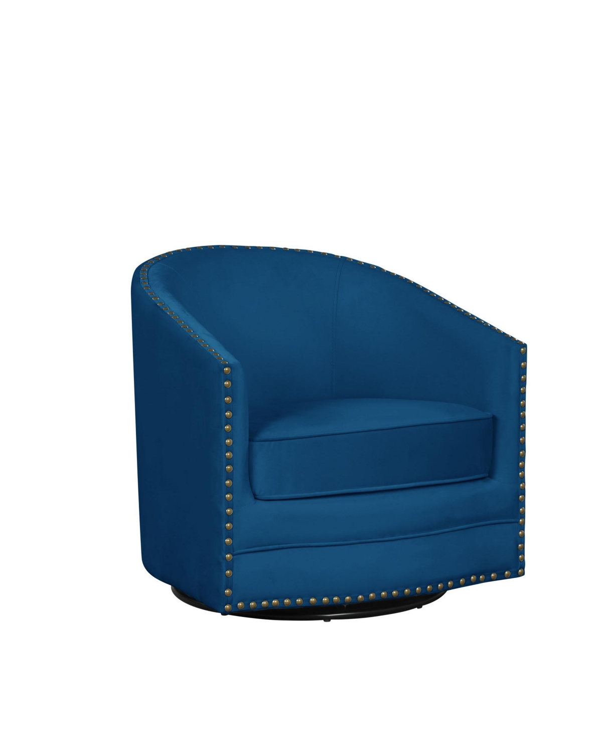 Lifestyle Solutions 28.5" Hailey Swivel Tub Chair In Navy