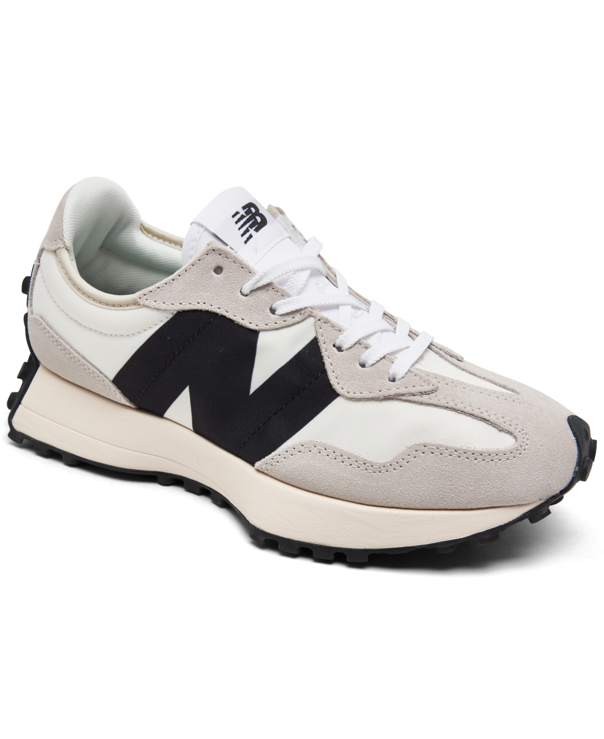 Shop New Balance Women's 327 Casual Sneakers From Finish Line In White,black