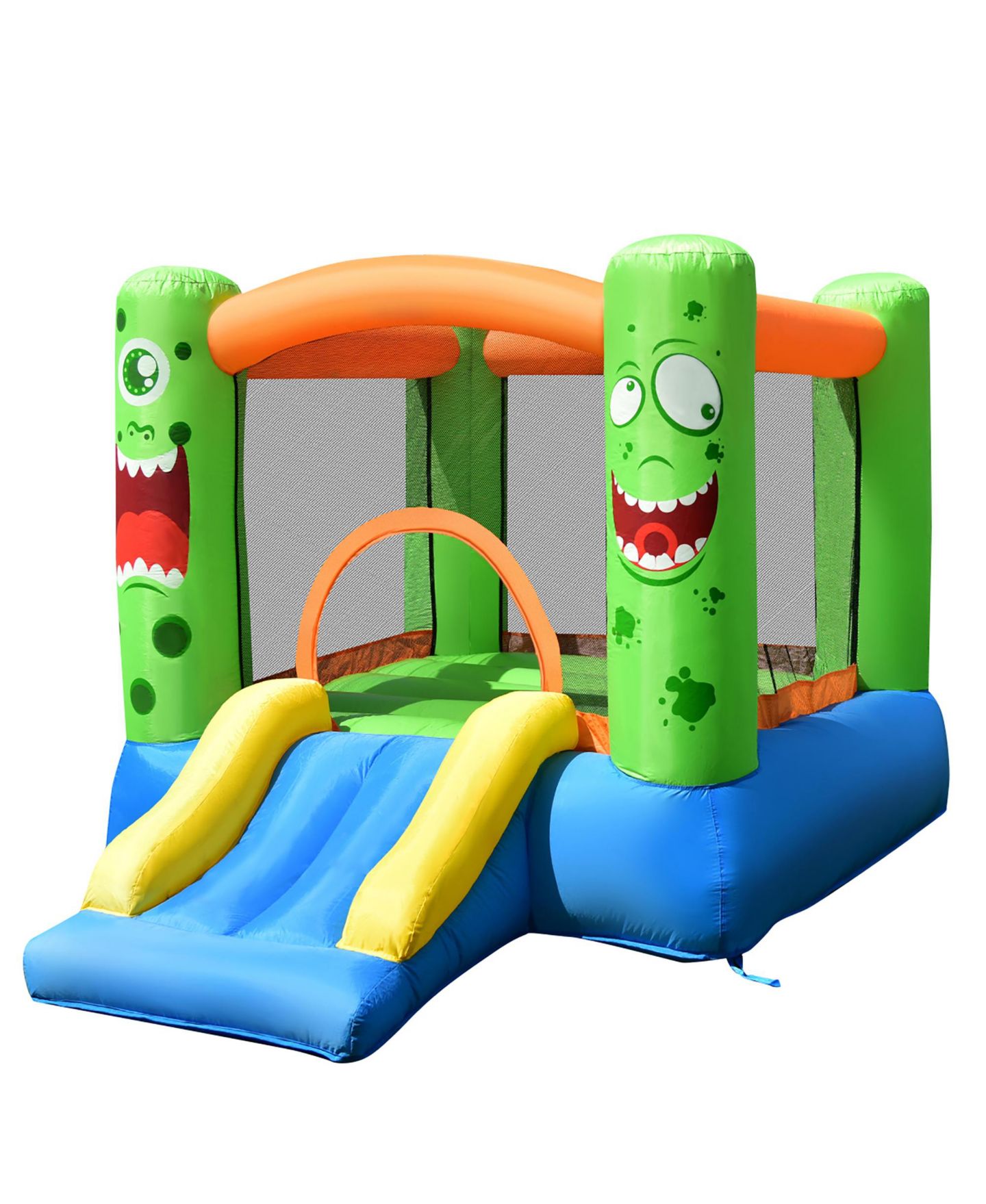 Детские игрушки Costway Jumper Castle Inflatable Bounce House with Slide & Basketball Hoop, 110"L x 83"W x 67"H, Ages 3+ — фото 1