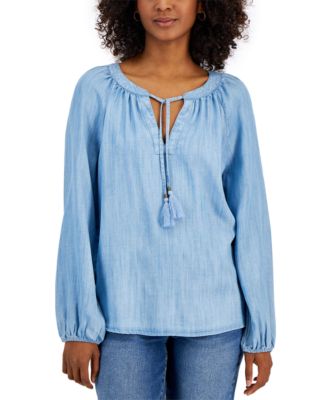 Peasant tops macys shop