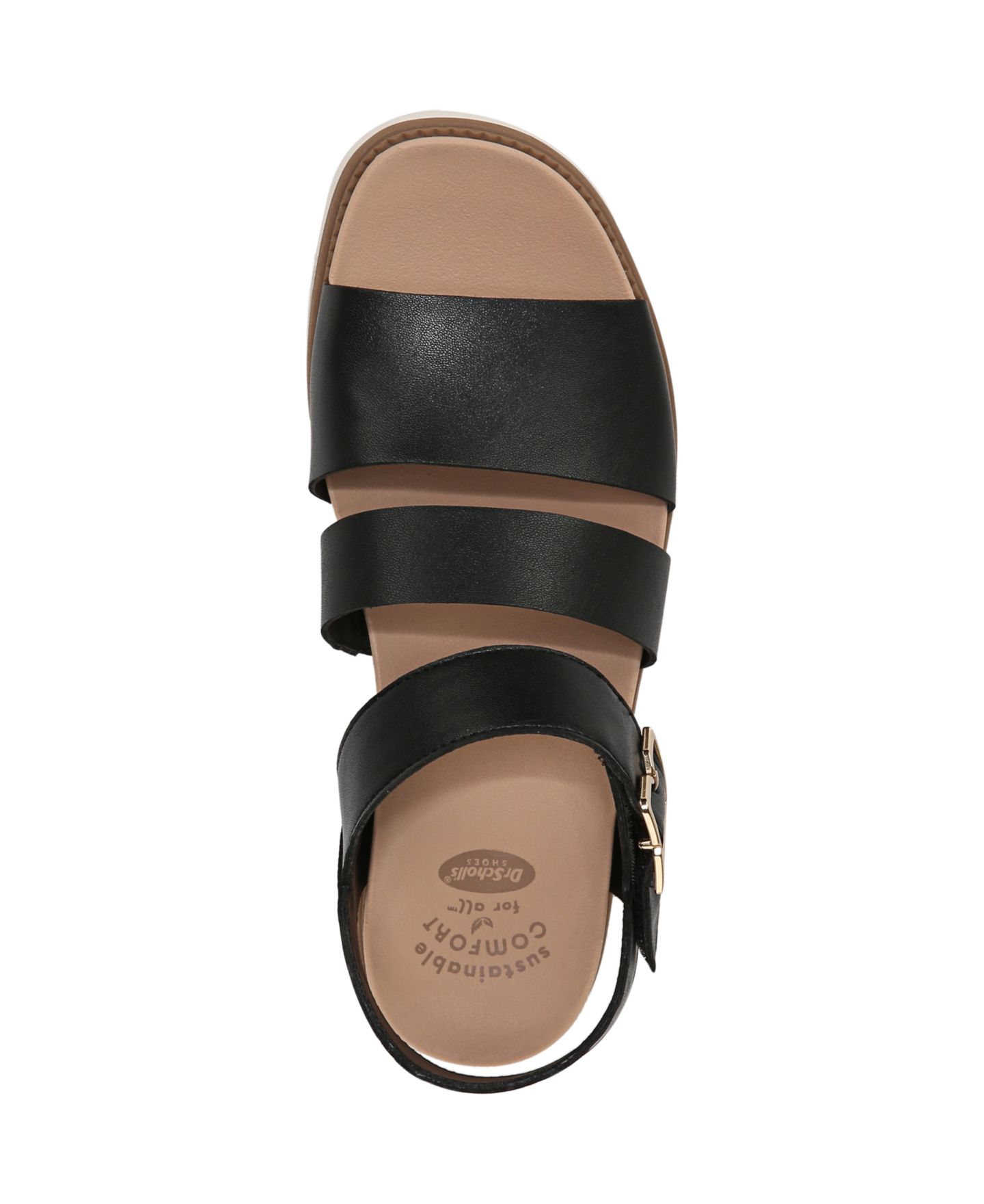 Женские сандалии Dr. Scholl's Island-Glow Strappy, цвет: Чёрная искусственная кожа — фото 4