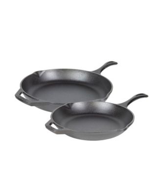 Lodge Cast Iron Chef Collection 2 Piece Skillet Cookware Set - Macy's