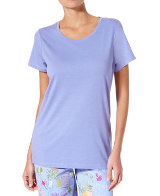 Hue - Women's Short-Sleeve Scoop-Neck Sleep Tee