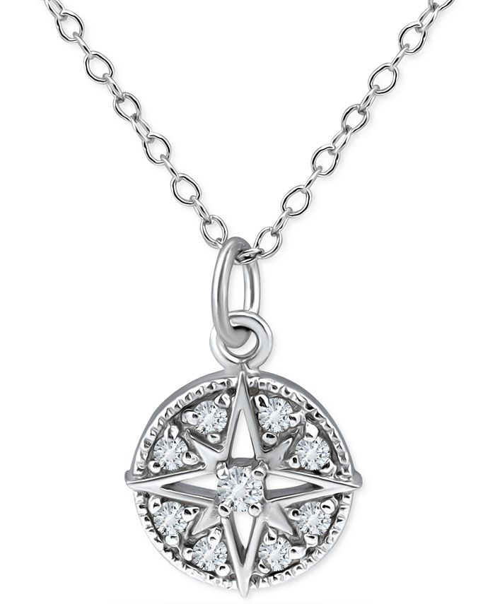 Giani Bernini Cubic Zirconia North Star Pendant Necklace in
