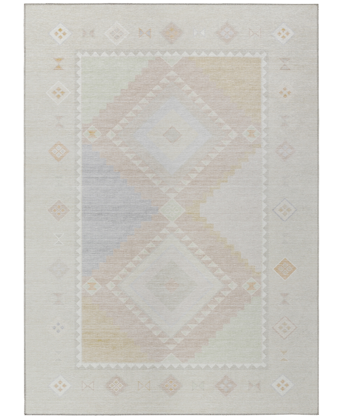 D Style Phoenix Ph2 5' X 7'6" Area Rug In Ivory