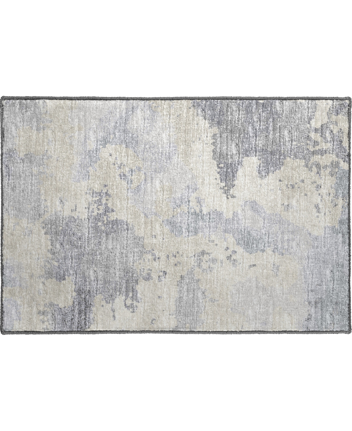 D Style Sandhurst Sdh2 1'8" X 2'6" Area Rug In Charcoal