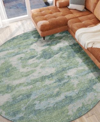 Camberly Washable CM6 8' x 8' Round Area Rug