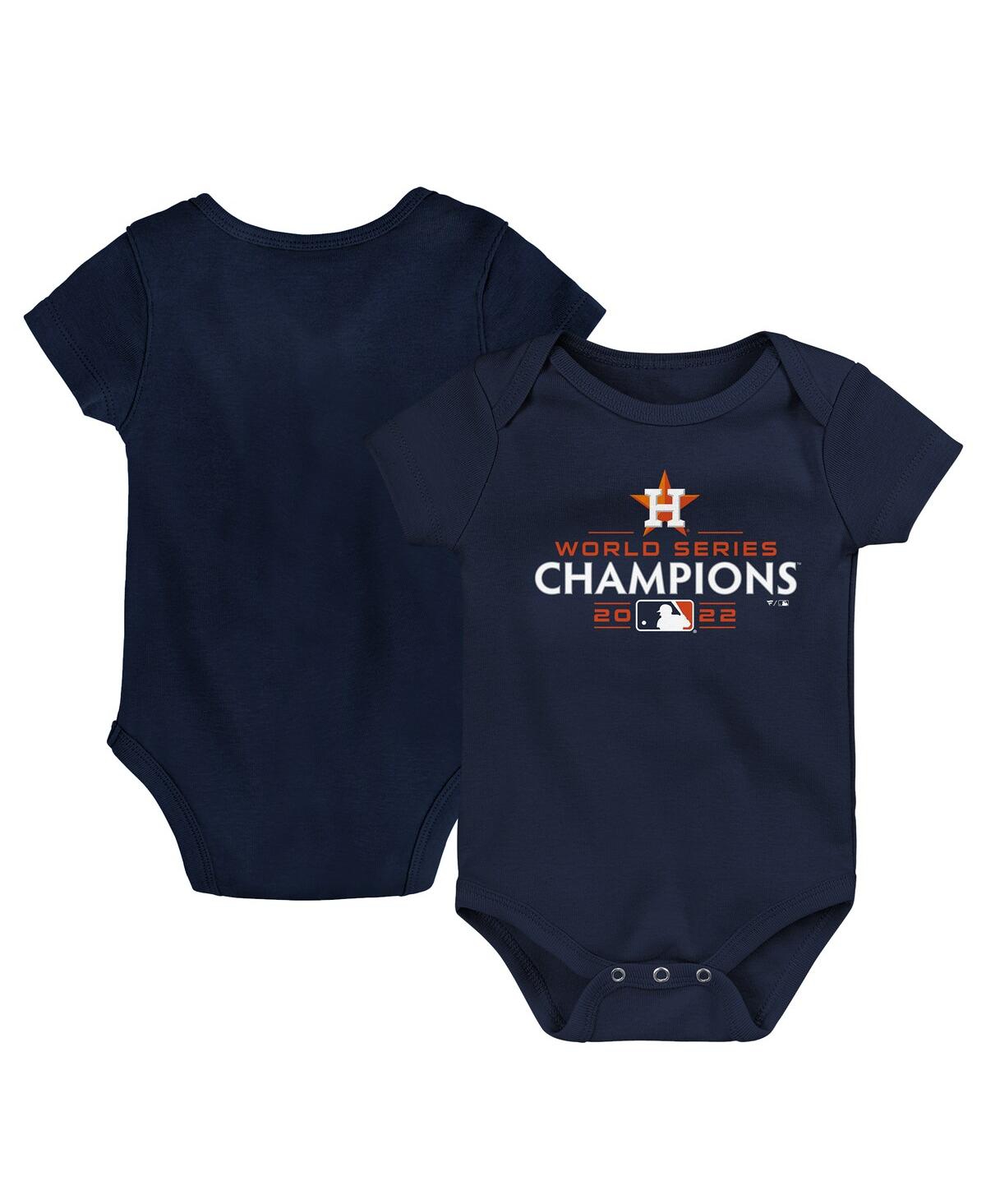 Shop Fanatics Infant Boys And Girls  Navy Houston Astros 2022 World Series Champions Logo Bodysuit