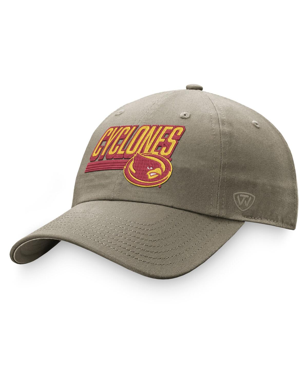 Shop Top Of The World Men's  Khaki Iowa State Cyclones Slice Adjustable Hat