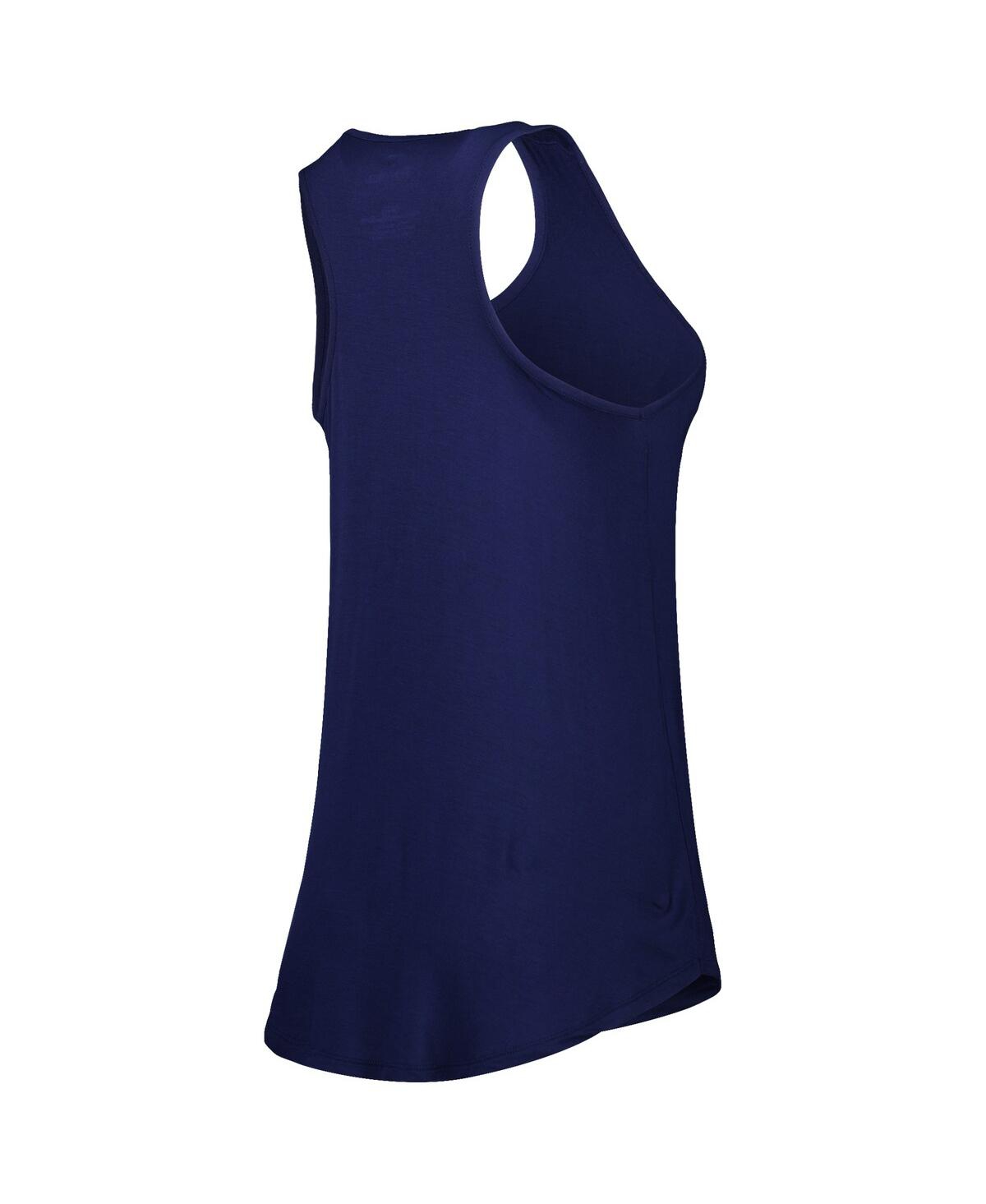 Fanatics Women's  Navy New York Yankees Simplicity Swing Racerback Scoop Neck Tank Top In Navy