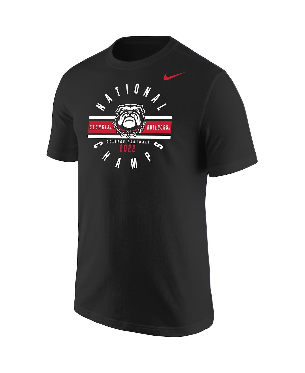 Shop Nike Men's  Black Georgia Bulldogs College Football Playoff 2022 National Champions Circle T-shirt